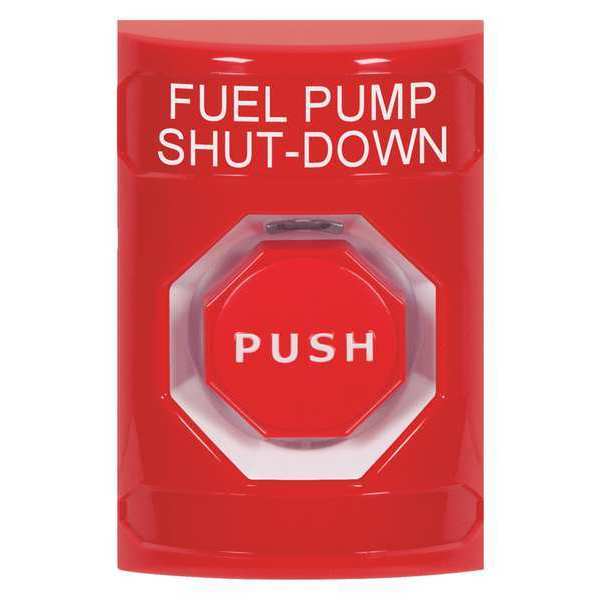 Safety Technology International Fuel Pump Shutdown Push Button, Red Color SS2005PS-EN