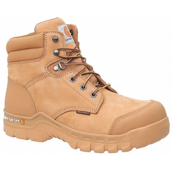 Carhartt Size 12W Men's 6 in Work Boot Composite Work Boot, Wheat CMF6356