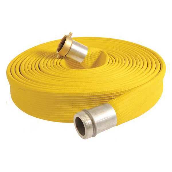 Zoro Select 1-1/2" ID x 50 ft Rubber Water Discharge Hose YL 45DU29