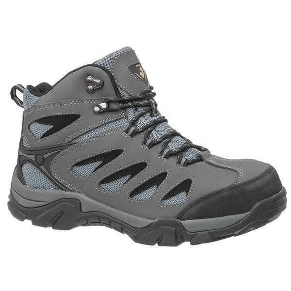 Golden Retriever Outdoor Footwear Size 14 Men's 6 in Work Boot Steel Work Boots, Gray/Black 7365