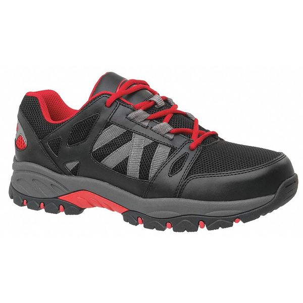 Knapp Size 8 Men's Athletic Shoe Steel Work Boots, Black/Red K5280 8W