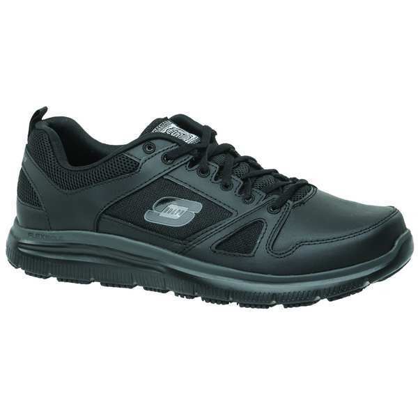 Skechers Athletic Shoes, 9-1/2, EE, Black, Plain, PR 77040EW -BLK 9.5 ...