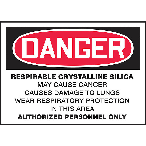 Accuform Danger Label, 3-1/2" H x 5" W LCAW119XVE