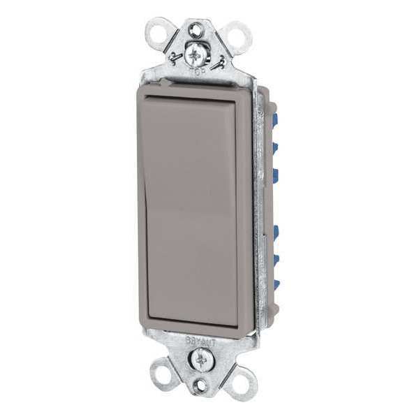 Zoro Select Wall Switch, 15A, Gray, 1-Pole Type, Rocker 9801GRY
