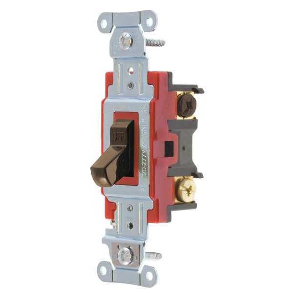 Zoro Select Wall Switch, 20A, Brown, 4-Way Type, Toggle 4904B