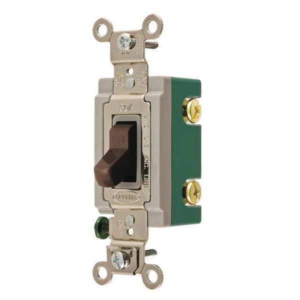 Zoro Select Wall Switch, 30A, Brown, 2-Pole Type, Toggle 3002BRN