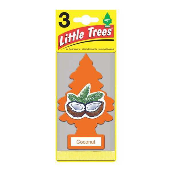 Little Trees Air Freshener, Card with String, Yllw, PK3 U3S-32017