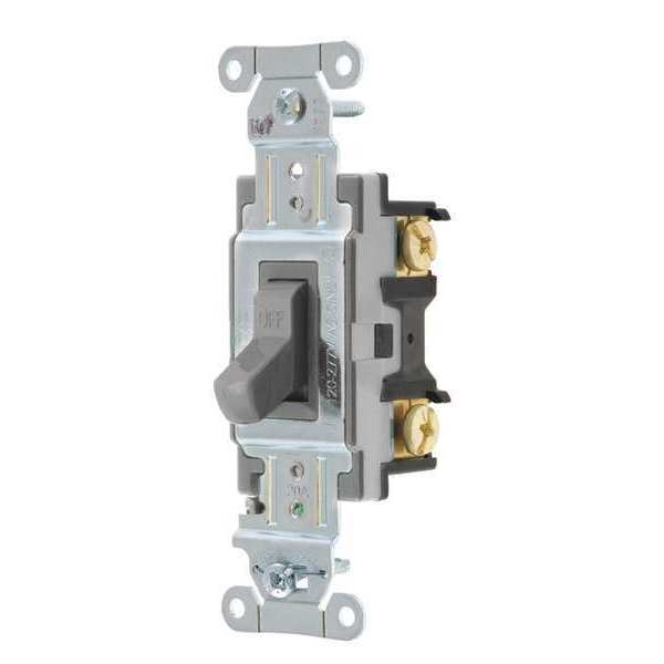 Zoro Select Wall Switch, 20A, Gray, Toggle, 120/277VAC CSB120BGRY