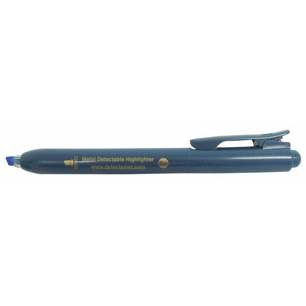 Detectamet Detectable Highlighter, Blue Ink, Chisel Tip, PK5 150-A05-P01-A08