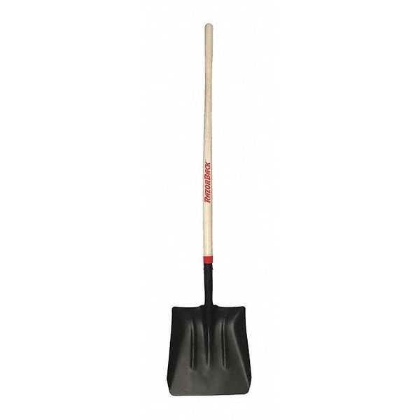 Razor-Back #2 14 ga Not Applicable Scoop Shovel, Steel Blade, 48 in L Wood Wood Handle 54246GR