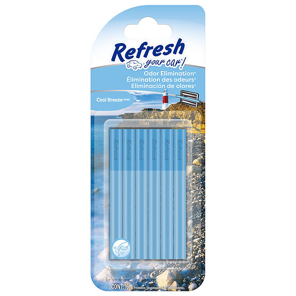 Air Freshener, Stick, Blue/White, PK6