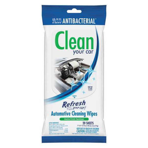 Refresh Detailing Wipes, Easy Clean Up, White E300882401