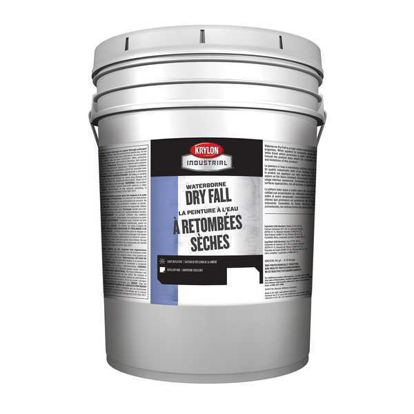 Krylon Industrial Paint, Waterborne Resin, White, 5 gal. Size K000Z5910-20