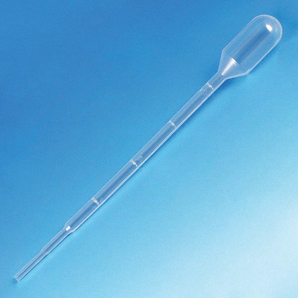 Globe Scientific Transfer Pipette, 3mL, 140mm L, PK500 137035-500