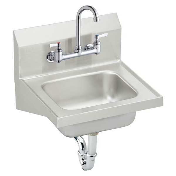 Elkay Wall Mount, 2 Hole, Dual Handle, Stainless Steel, Hand Sink CHS1716C