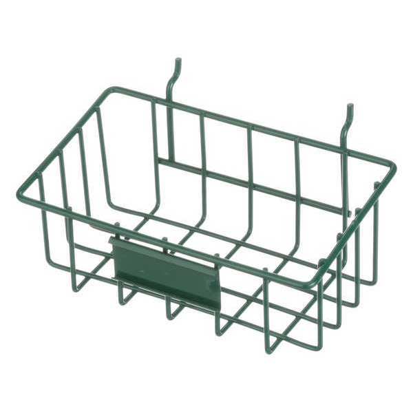 Marlin Steel Wire Products Green Rectangular Storage Basket, Steel 920-08