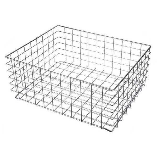 Marlin Steel Wire Products Silver Rectangular Storage Basket, Steel 167-12