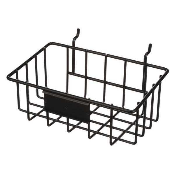 Marlin Steel Wire Products Black Rectangular Storage Basket, Steel 920-01