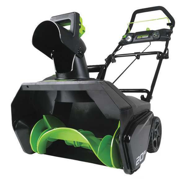 Greenworks Pro Snow Blower, Electric, 20 in Clearing Path, 7 in Auger Diameter, Battery Operated Torque 2600402
