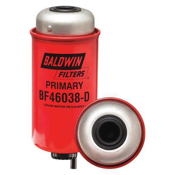 Baldwin Filters Fuel Filter, 3-13/64" L x 3-13/64" W BF46038-D