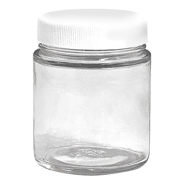 Lab Safety Supply Precleaned Jar, 8 oz., PK24 53CE30