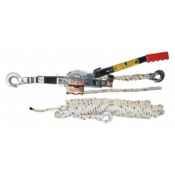 Maasdam A-100 Rope Ratchet Puller, 100 ft, 19 Handle L