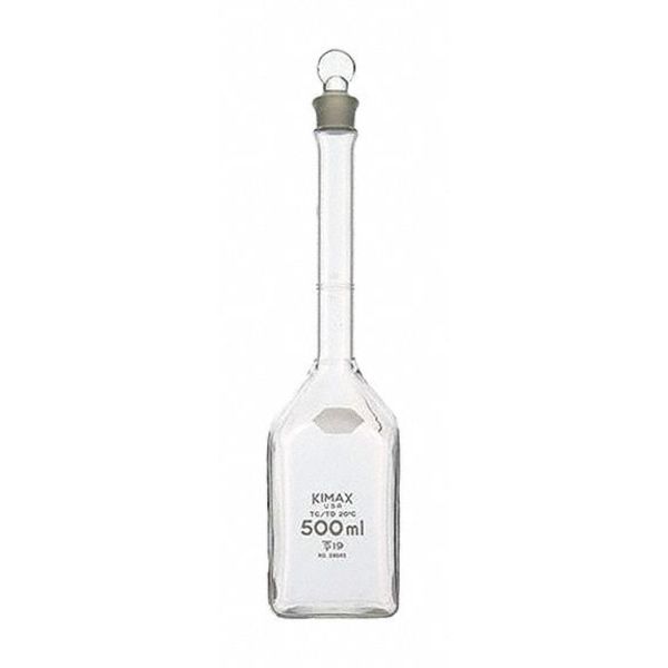 Kimble Chase Square Volumetric Flask, 900mL, Clear 28046-900