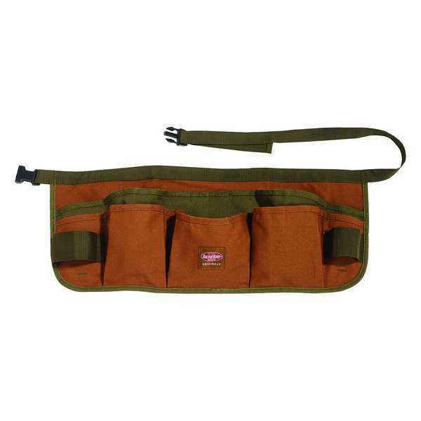 Bucket Boss Superwaist Apron Tool Belt, Brown Canvas, Quick Release, 13 Pockets 80100