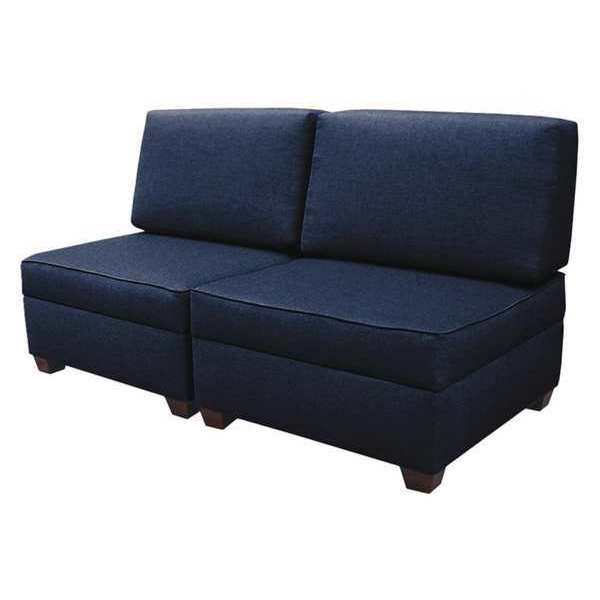 Duobed 60" x 30" Sofa with Storage, Ocean Blue MFSB30-AZ