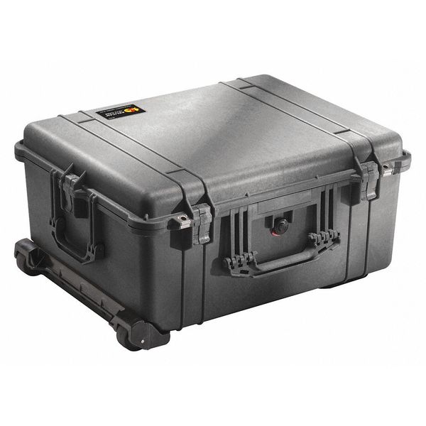 Pelican Black Protective Case, 24.8"L x 19.69"W x 11.88"D 016100-0050-110