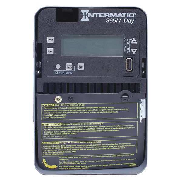 Intermatic Electronic Timer, 7/365 Days, 30A ET2705C