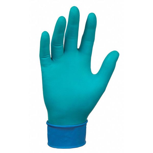 Ansell Microflex Chemical Resistant Gloves, Neoprene/Nitrile, 11 in L, Powder-Free, Green, XL, 50 Pack 93-260