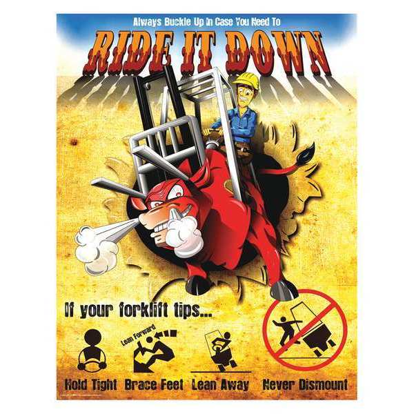 Mancomm Safety Poster, 27" H, 21" W 31P-019-01