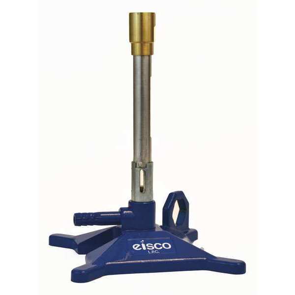 Eisco Scientific No Tip Bunsen Burner, Iron, LP Fuel CH0992LP