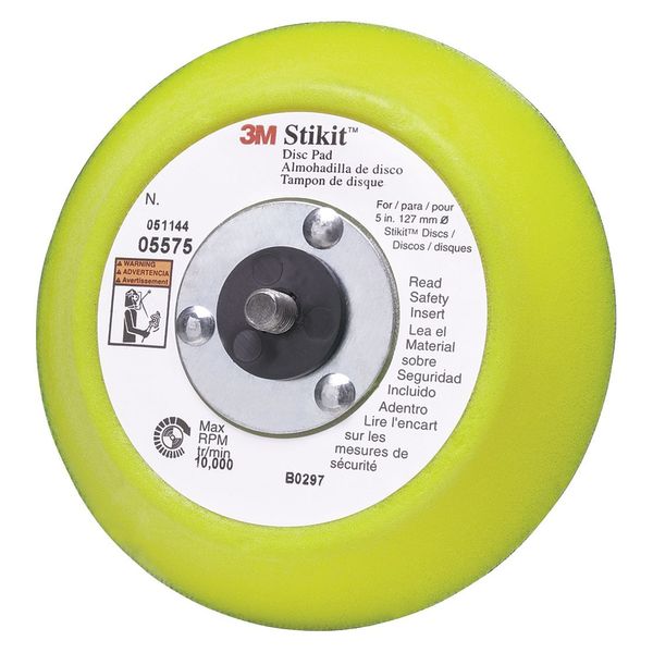 3M Adhesive/PSA Disc Backup Pad, 5" dia. 60980015634