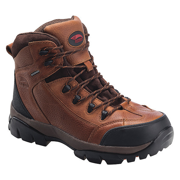 Avenger Safety Footwear Hiking Boots, 15, W, Brown, Composite, PR A7244-W