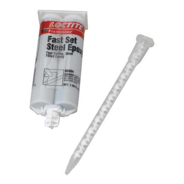 Loctite Epoxy Adhesive, PC 3965 Series, Gray, Dual-Cartridge, 1:01 Mix Ratio, 8 min Functional Cure 235605