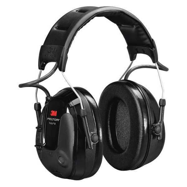 3M Peltor Headset, 21dB, Headband, Black, AA Batteries MT13H220A