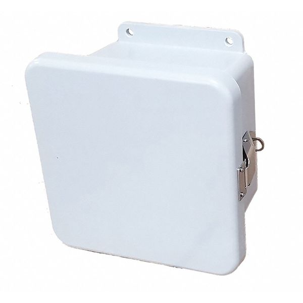 Wiegmann Fiberglass Enclosure, 5.72 in H, 6 in W, 4.45 in D, NEMA 12, 4X, 6P, Hinged HW-J60604CHQR