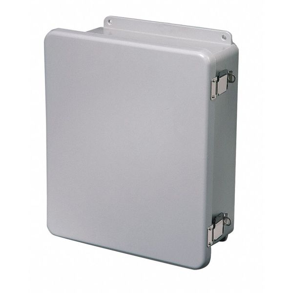 Wiegmann Fiberglass Enclosure, 13.5 in H, 12 in W, 5.94 in D, 1, Hinged HW-J141206FCHQRWW