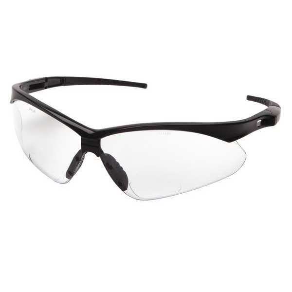 Condor Safety Reading Glasses, +2.00, Clear, Scratch-Resistant 52YP38