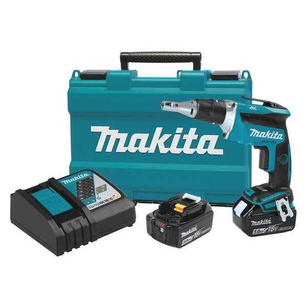 Makita 18V LXT® Brushless 4,000 RPM Drywall Screwdriver Kit (5.0Ah) XSF03T