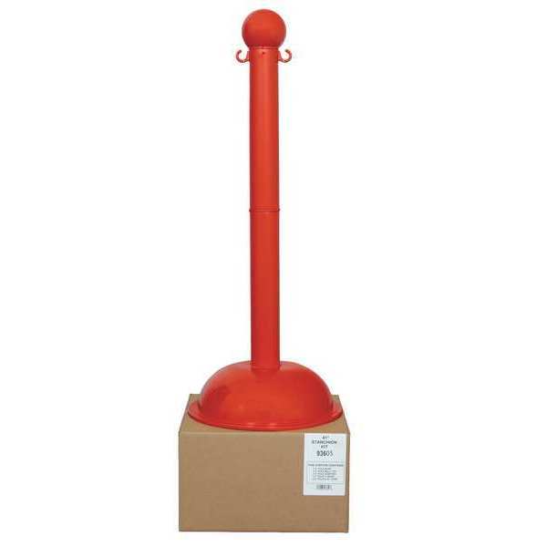 Zoro Select Stanchion, Post Dia. 3", Red 93605