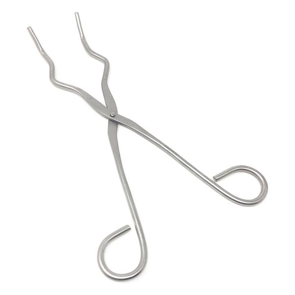 Surgical Design Nichrome Crucible Tongs