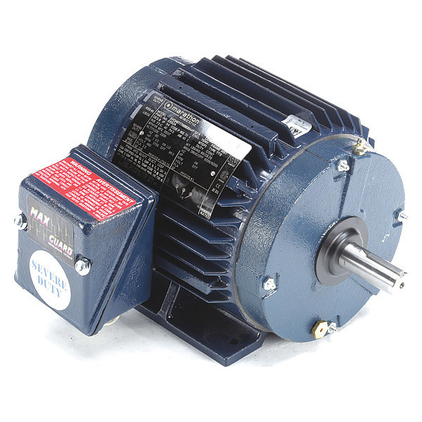 Marathon Motors 3-Phase Severe Duty Motor, 1 1/2 HP, 145T Frame, 460V AC Voltage, 1,755 Nameplate RPM 145TTTN16630