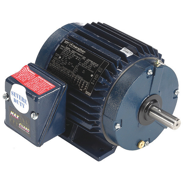 Marathon Motors 3-Phase Severe Duty Motor, 1 1/2 HP, 145T Frame, 230/460V AC Voltage, 1,755 Nameplate RPM 145TTTN16631