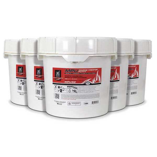 Sti Marine Marine Firestop Putty, 5 gal. Size, Red MPU52