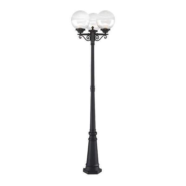 Acclaim Lighting Outdoor Post Combo Light, 3-Head 5269BK/CL