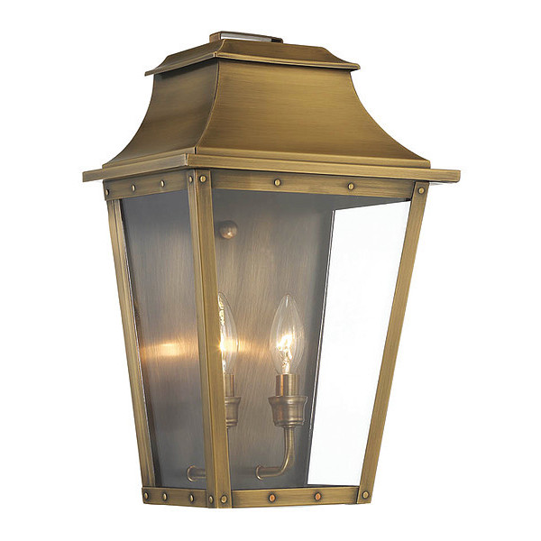 Acclaim Lighting Pocket Wall Light, 2-Light, Aged Brass 8424AB