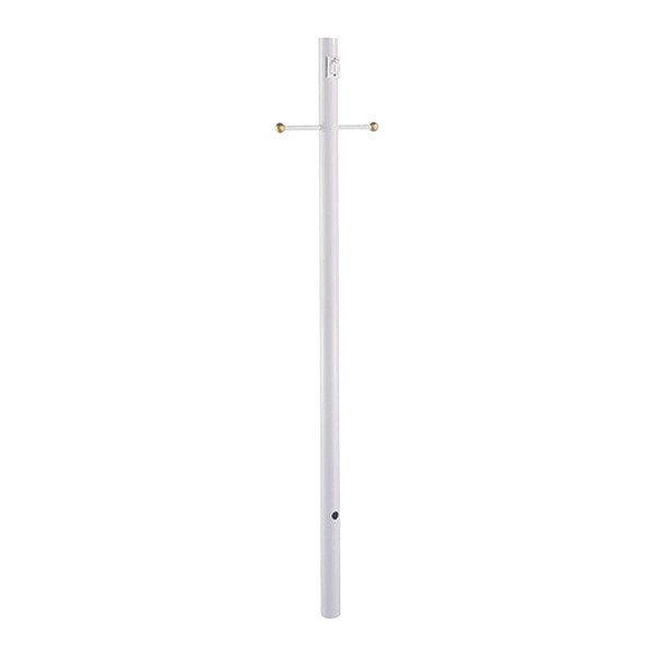 Acclaim Lighting Direct Burial Lamp Post, Gloss White 98WH